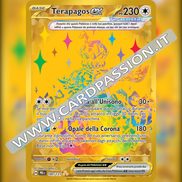 180/131 Terapagos ex Gold | Evoluzioni Prismatiche