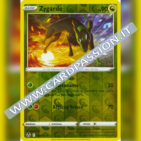 134/195 Zygarde Reverse | Tempesta Argentata