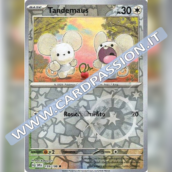 159/198 Tandemaus Reverse | Scarlatto e Violetto