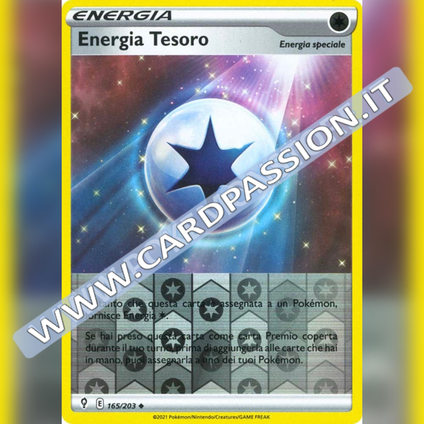165/203 Energia Tesoro Reverse | Evoluzioni Eteree - Card Passion