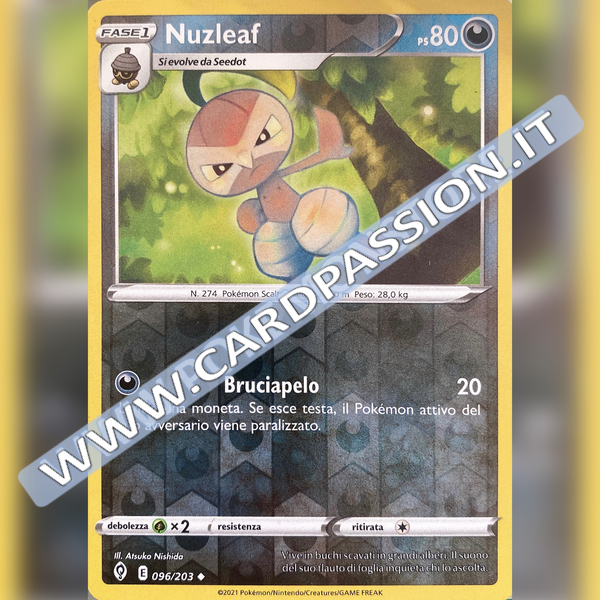 096/203 Nuzleaf Reverse | Evoluzioni Eteree - Card Passion