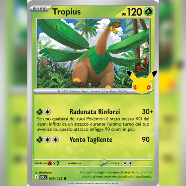 005/128 Tropius Holo | 30esimo Anniversario