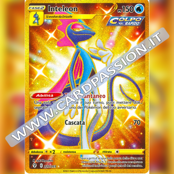 227/203 Inteleon Gold | Evoluzioni Eteree - Card Passion