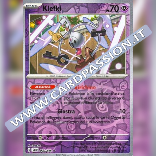 096/198 Klefki Reverse | Scarlatto e Violetto