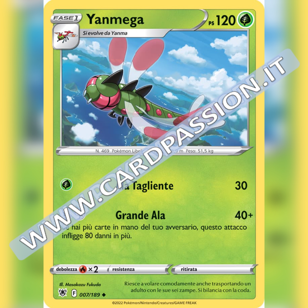 007/189 Yanmega Non Comune | Lucentezza Siderale - Card Passion