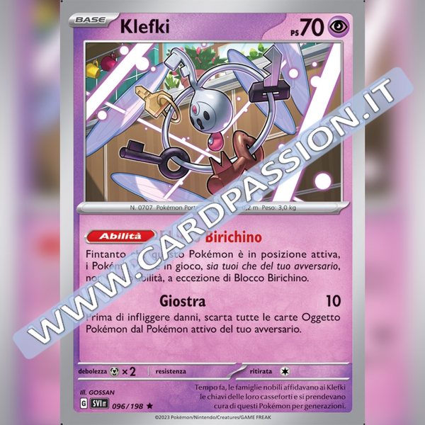 096/198 Klefki Holo | Scarlatto e Violetto