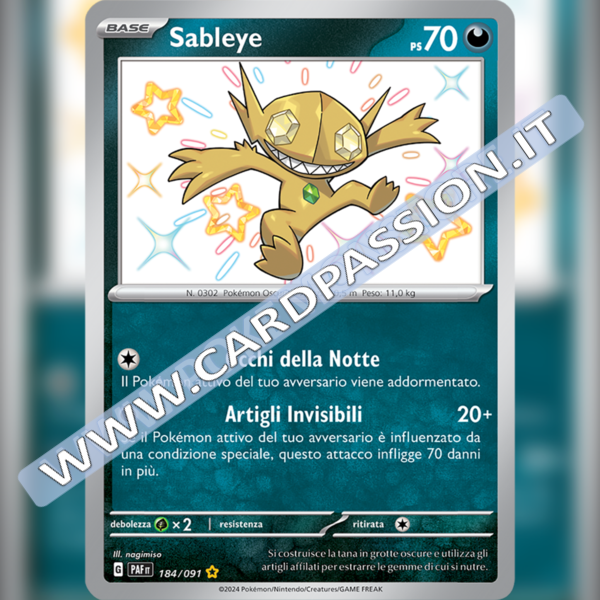 184/091 Sableye Shiny | Destino di Paldea
