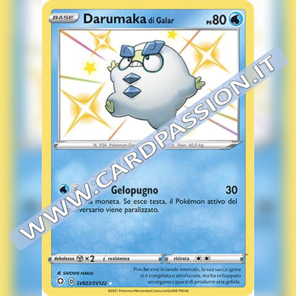 SV023/SV122 Darumaka Di Galar Baby Shiny | Destino Splendente - Card Passion