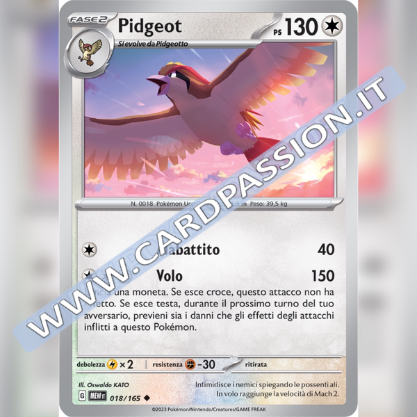 018/165 Pidgeot | Scarlatto e Violetto 151
