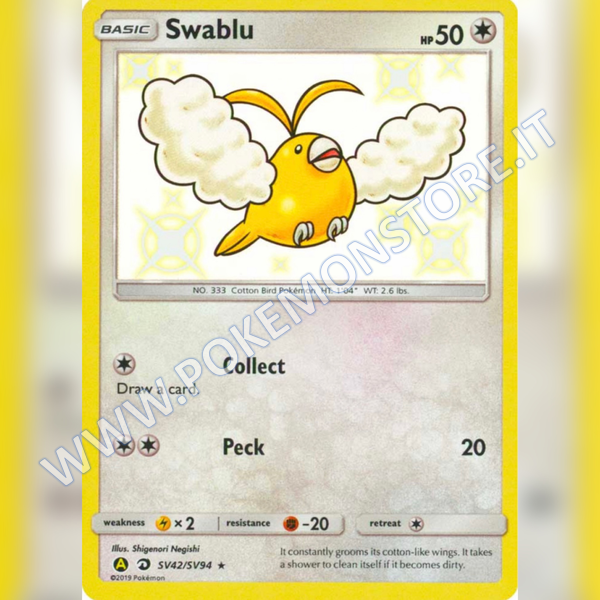 SV42/SV94 Swablu Baby Shiny | Hidden Fates - Card Passion