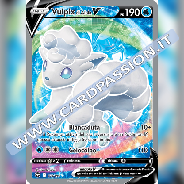 173/195 Vulpix di Alola V (Full Art) | Tempesta Argentata