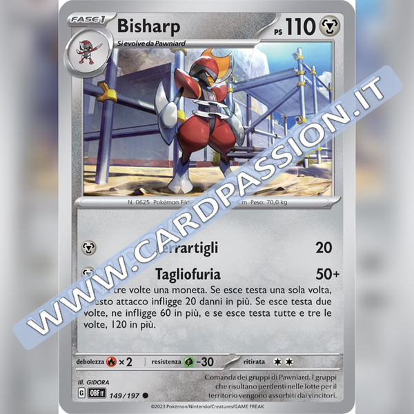 149/197 Bisharp | Ossidiana Infuocata