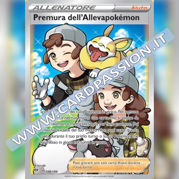 188/189 Premura dell’Allevapokémon (Full Art) | Fiamme Oscure - Card Passion
