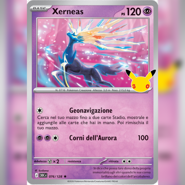 076/128 Xerneas Holo | 30esimo Anniversario
