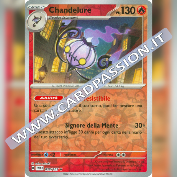 038/167 Chandelure Reverse | Crepuscolo Mascherato