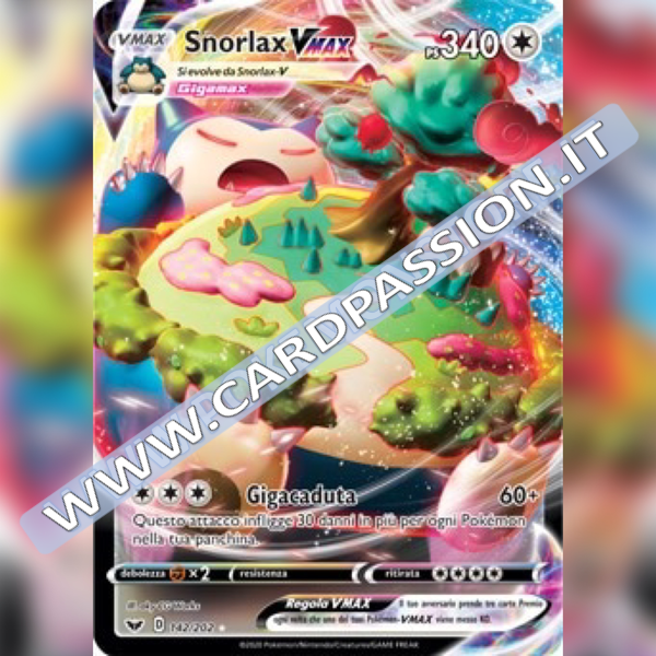 142/202 Snorlax VMax | Spada e Scudo - Card Passion