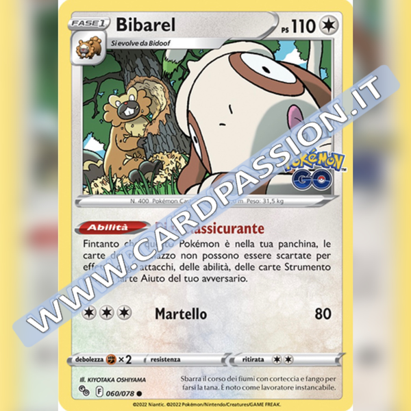 060/078 Bibarel Comune | Pokemon GO - Card Passion