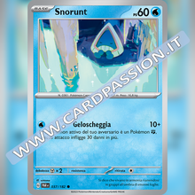 037/182 Snorunt | Paradosso Temporale