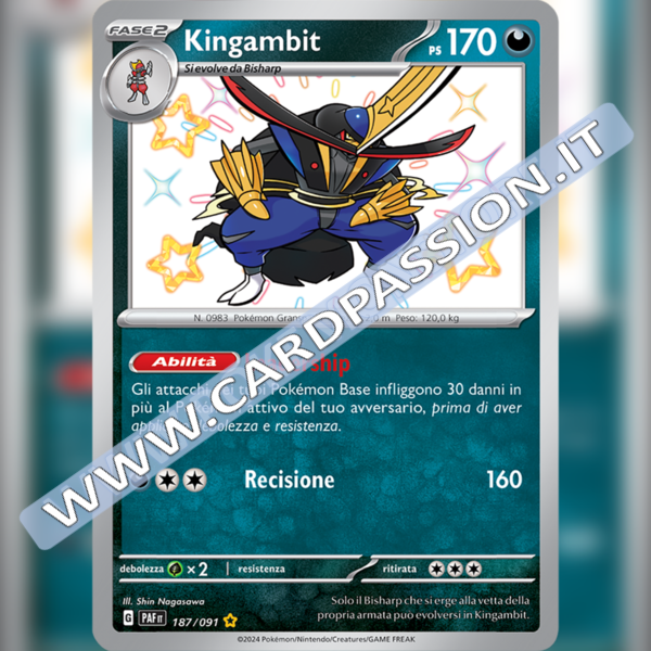 187/091 Kingambit Shiny | Destino di Paldea