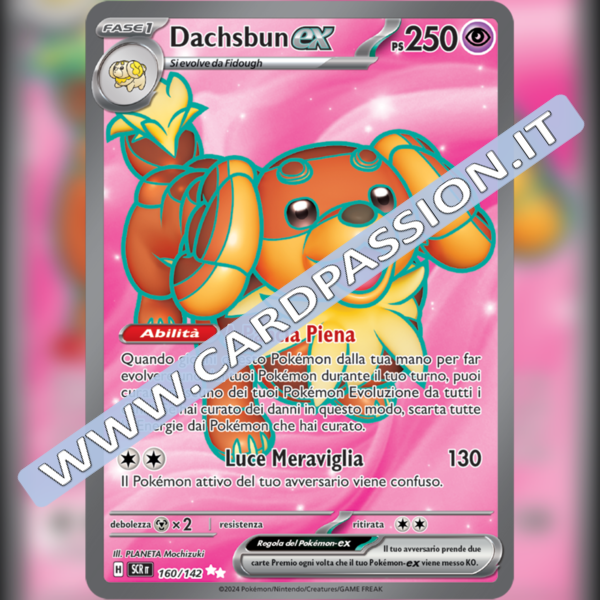 160/142 Dachsbun ex (Full Art) | Corona Astrale