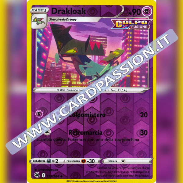129/264 Drakloak Reverse | Colpo Fusione - Card Passion