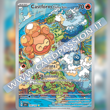 195/191 Castform Forma Sole Illustrazione Rara | Scintille Folgoranti