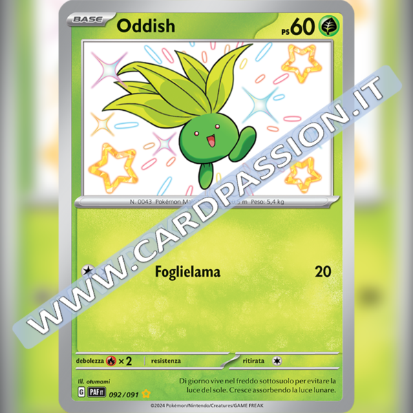 092/091 Oddish Shiny | Destino di Paldea