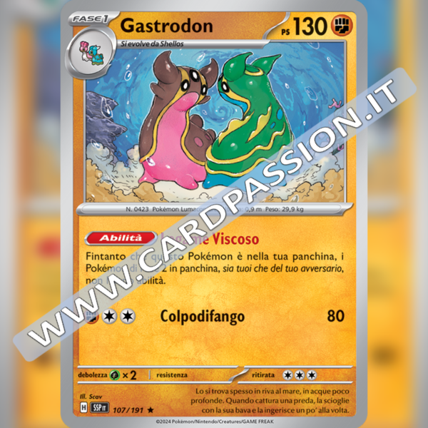 107/191 Gastrodon Holo | Scintille Folgoranti