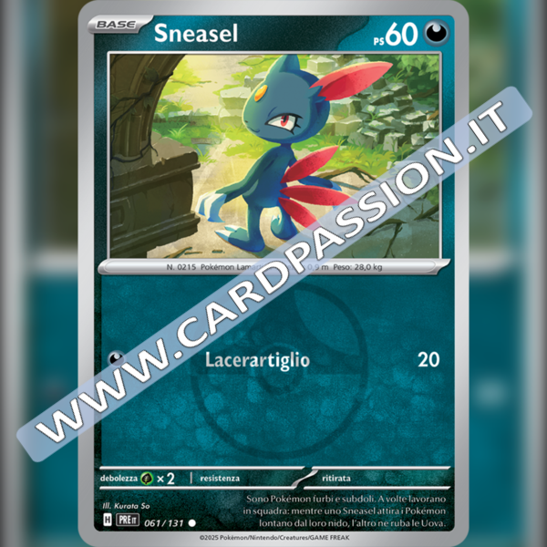 061/131 Sneasel Master Ball Reverse | Evoluzioni Prismatiche
