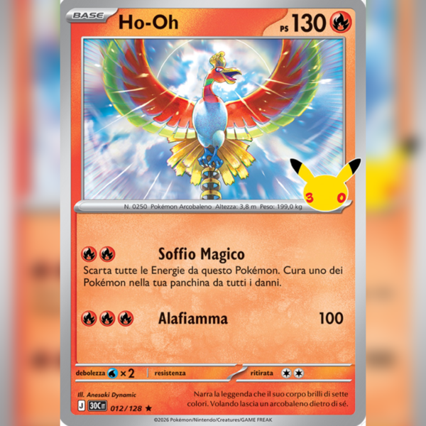 012/128 Ho-Oh Holo | 30esimo Anniversario