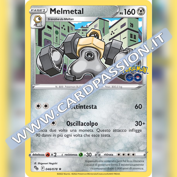 046/078 Melmetal Rara Holo | Pokemon GO - Card Passion