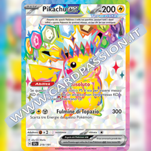 219/191 Pikachu ex Teracristal (Full Art) | Scintille Folgoranti