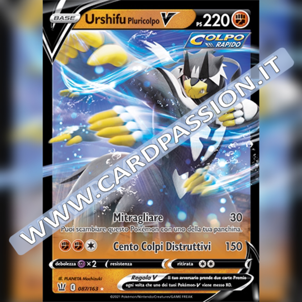 087/163 Urshifu Pluricolpo V | Stili di Lotta - Card Passion