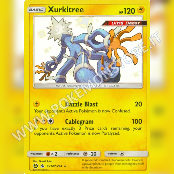 SV14/SV94 Xurkitree Baby Shiny | Hidden Fates - Card Passion