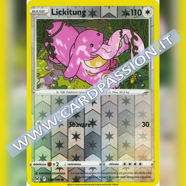 138/196 Lickitung Reverse | Origine Perduta - Card Passion