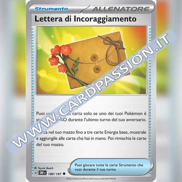189/197 Lettera di Incoraggiamento | Ossidiana Infuocata