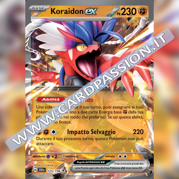 125/198 Koraidon ex | Scarlatto e Violetto