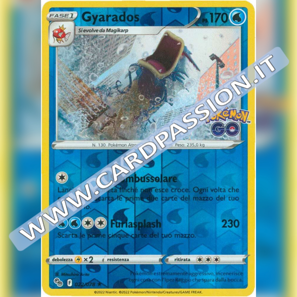 022/078 Gyarados Rara Reverse | Pokemon GO - Card Passion