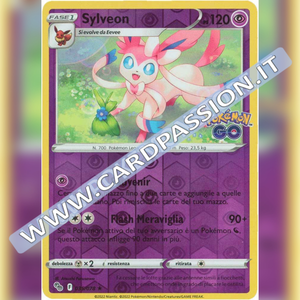 035/078 Sylveon Rara Reverse | Pokemon GO - Card Passion