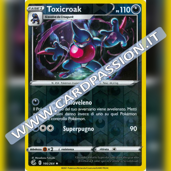 166/264 Toxicroak Reverse | Colpo Fusione - Card Passion