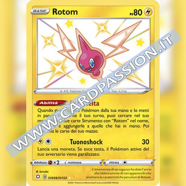 SV038/SV122 Rotom Baby Shiny | Destino Splendente - Card Passion