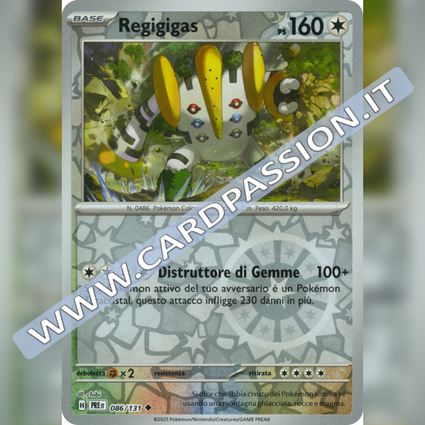 086/131 Regigigas Reverse | Evoluzioni Prismatiche