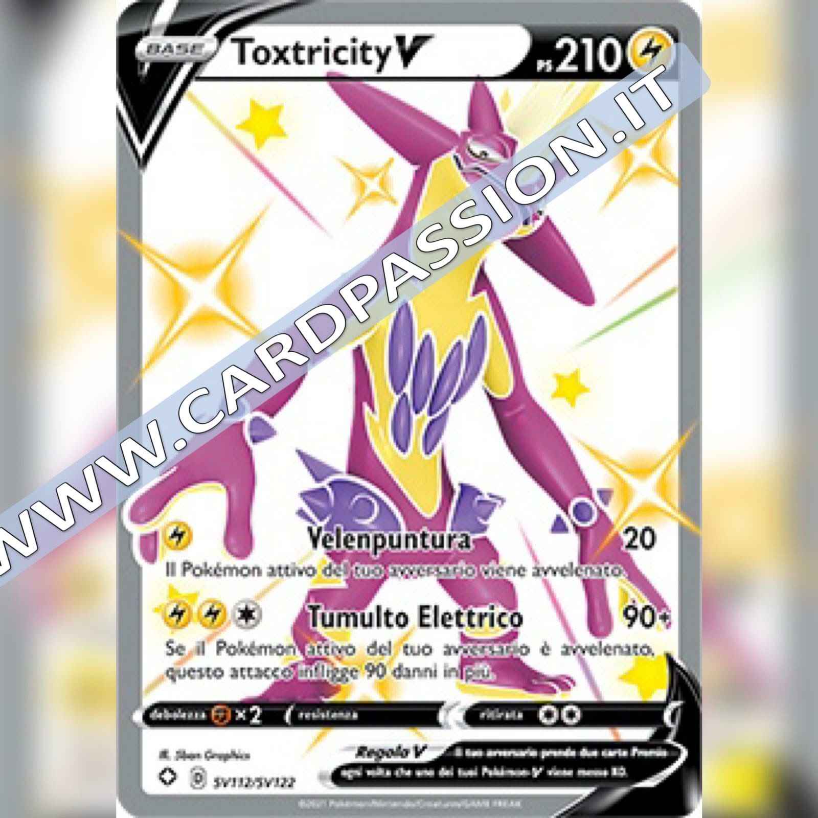 SV112/SV122 Toxtricity V Shiny (Full Art) | Destino Splendente
