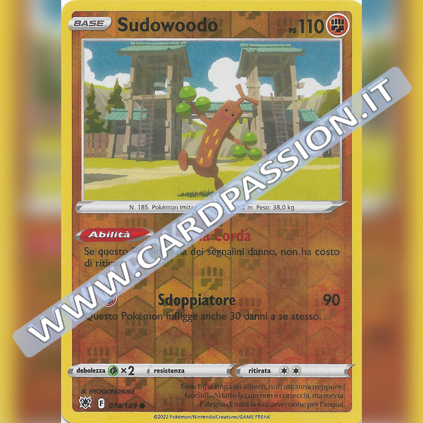 074/189 Sudowoodo Comune Reverse | Lucentezza Siderale - Card Passion