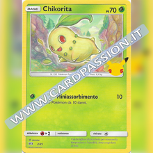 02/25 Chikorita Non Holo | McDonald's 25esimo Anniversario - Card Passion