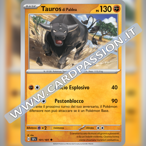 101/191 Tauros di Paldea | Scintille Folgoranti