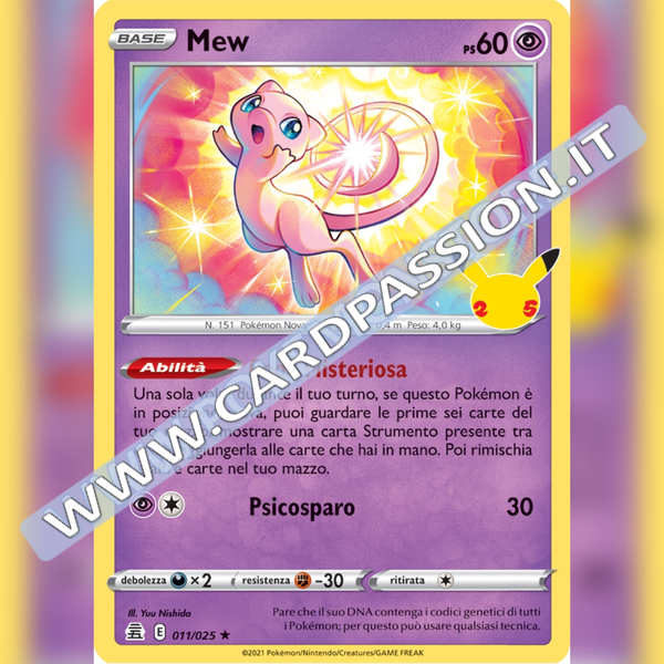 011/025 Mew Holo | Gran Festa - Card Passion