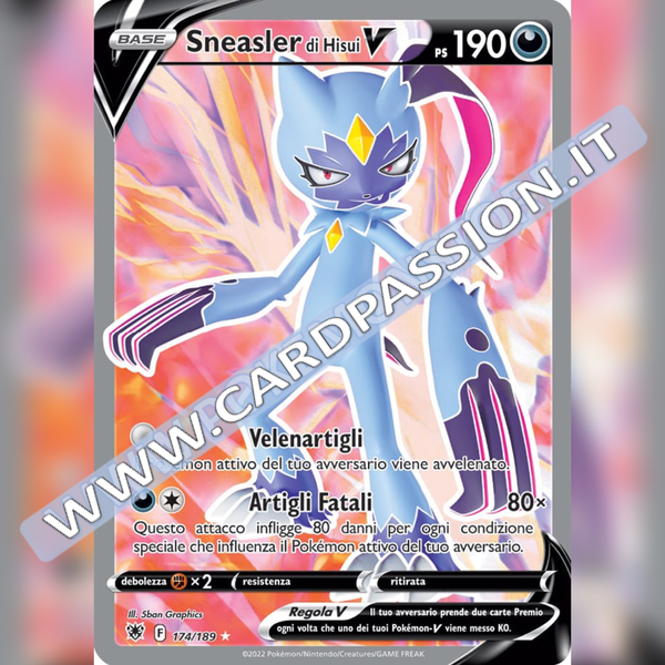 174/189 Sneasler di Hisui V (Full Art) | Lucentezza Siderale - Card Passion