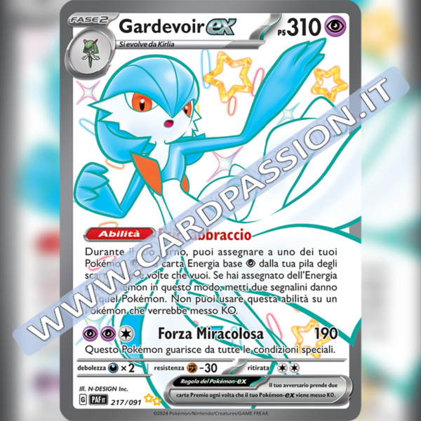 217/091 Gardevoir ex Ultra Shiny | Destino di Paldea