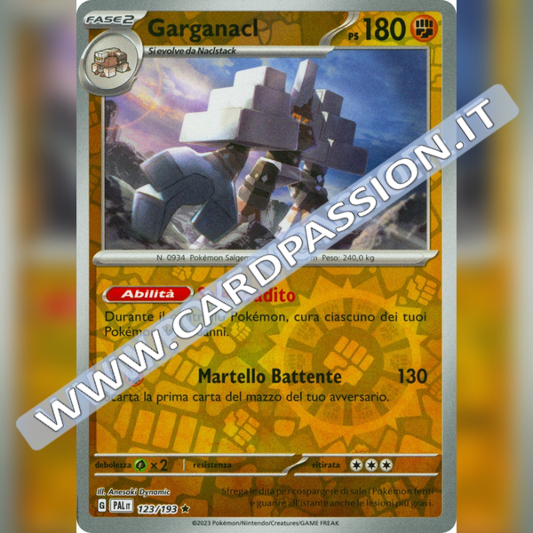 123/193 Garganacl Reverse | Evoluzioni a Paldea